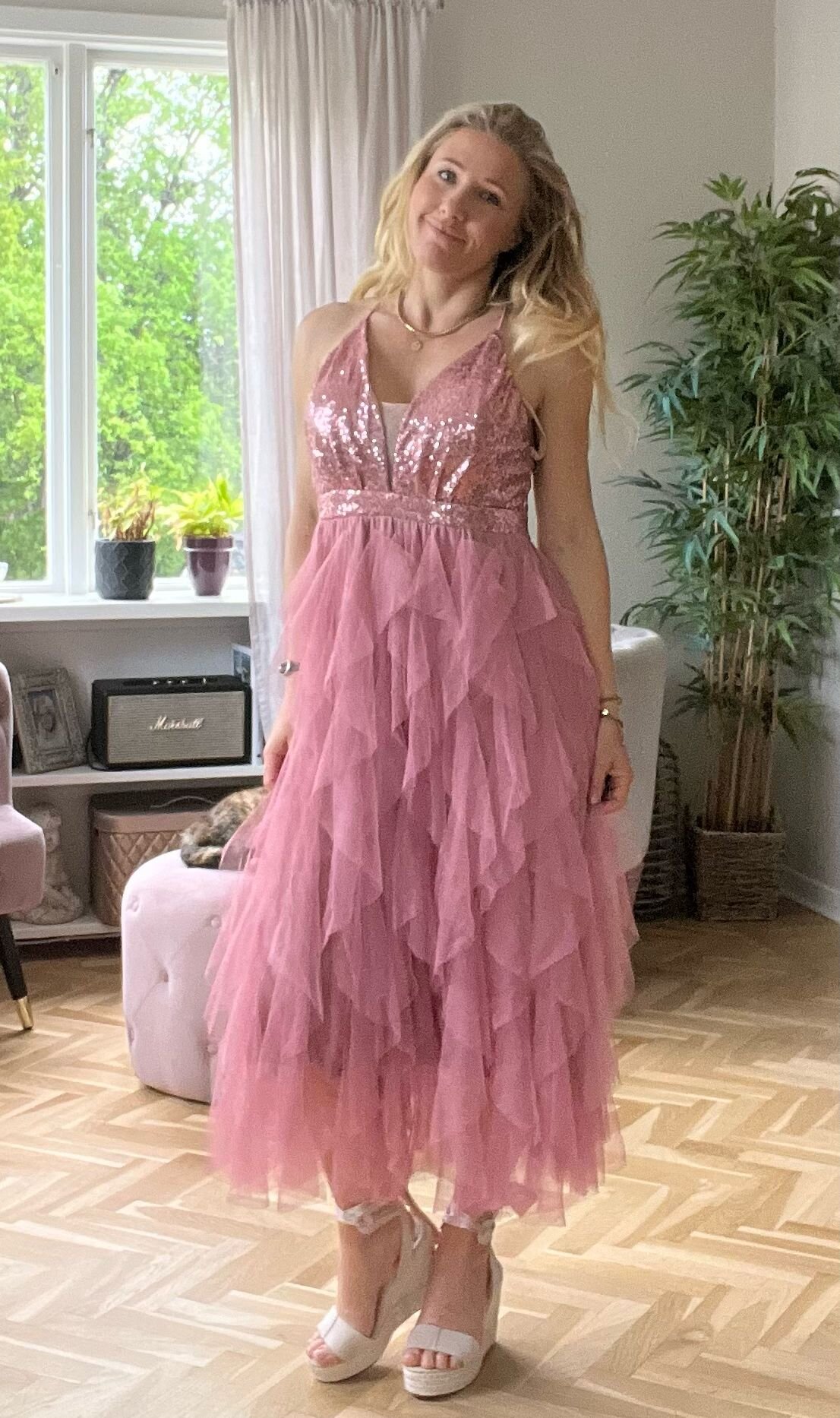 Carrie klänning - Rose