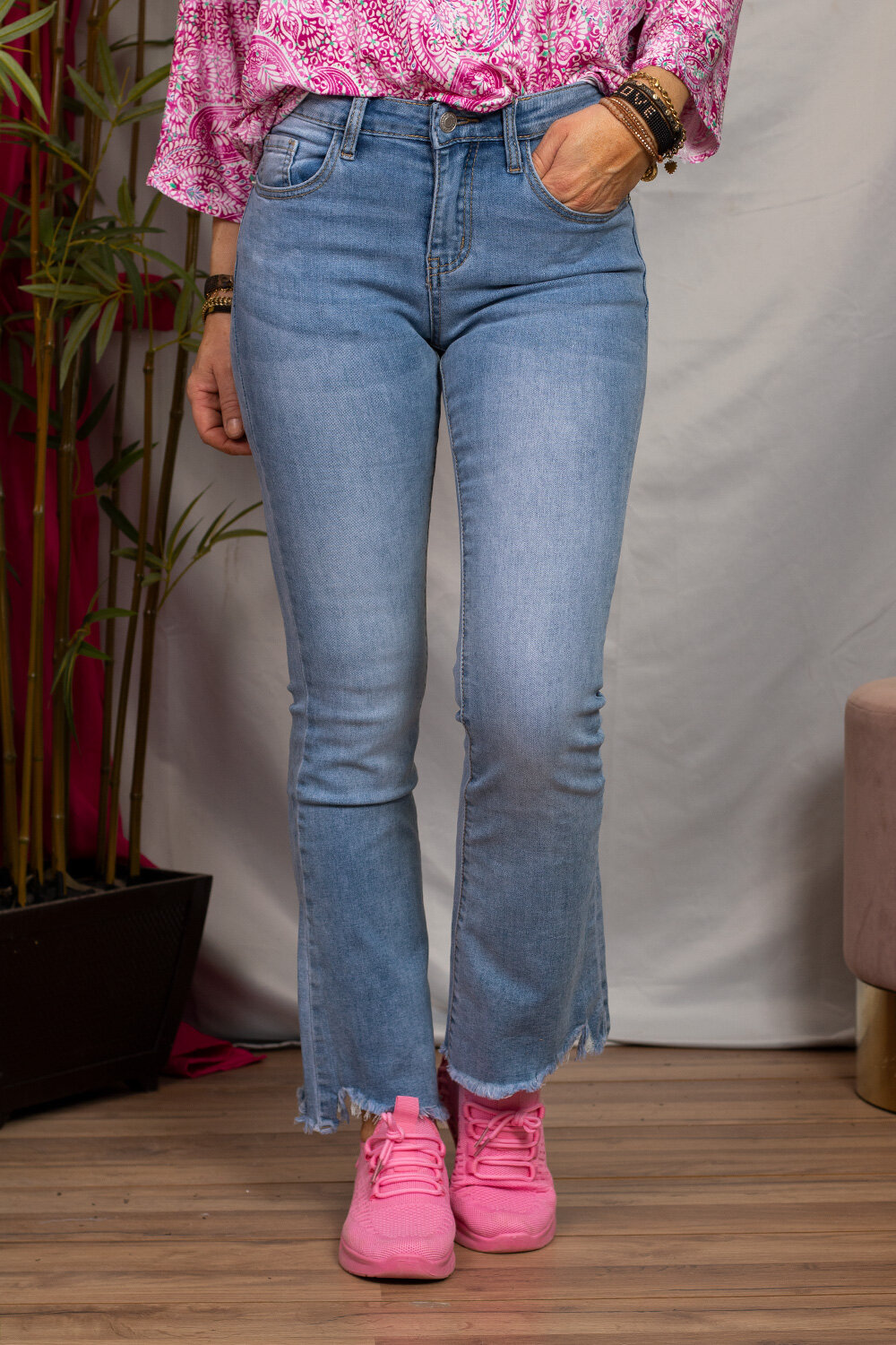 Jeans FL2020 - Utsvängda ben - Ljustvätt