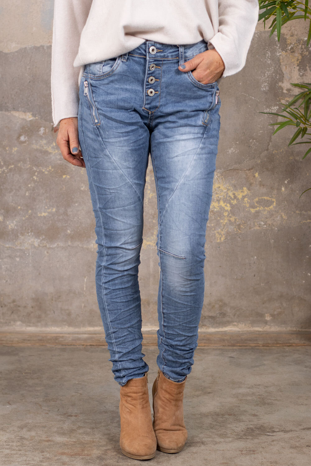 Jeans JW2229 - Dragkedjor - Ljustvätt