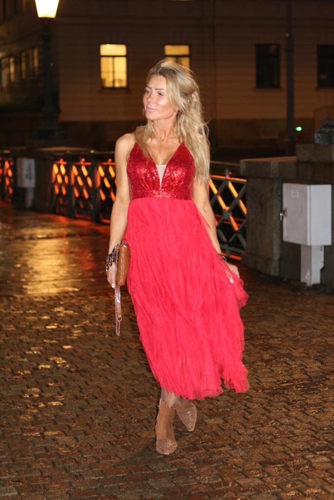 Carrie klänning - Röd