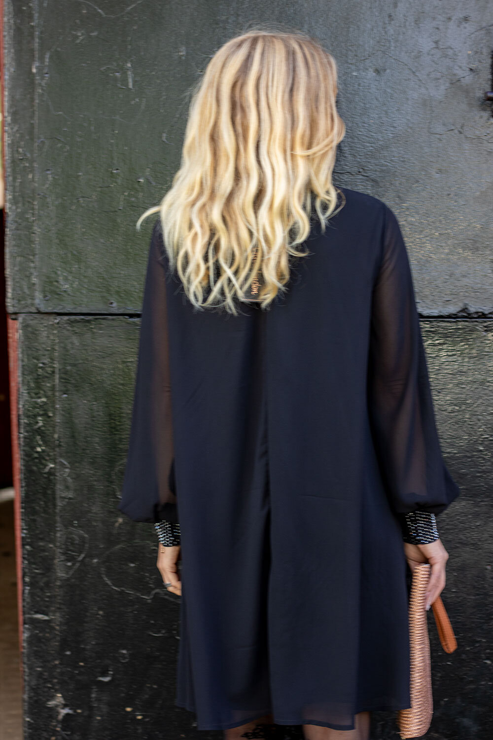 Embla Chiffon Dress - Bling - Black - Image 5
