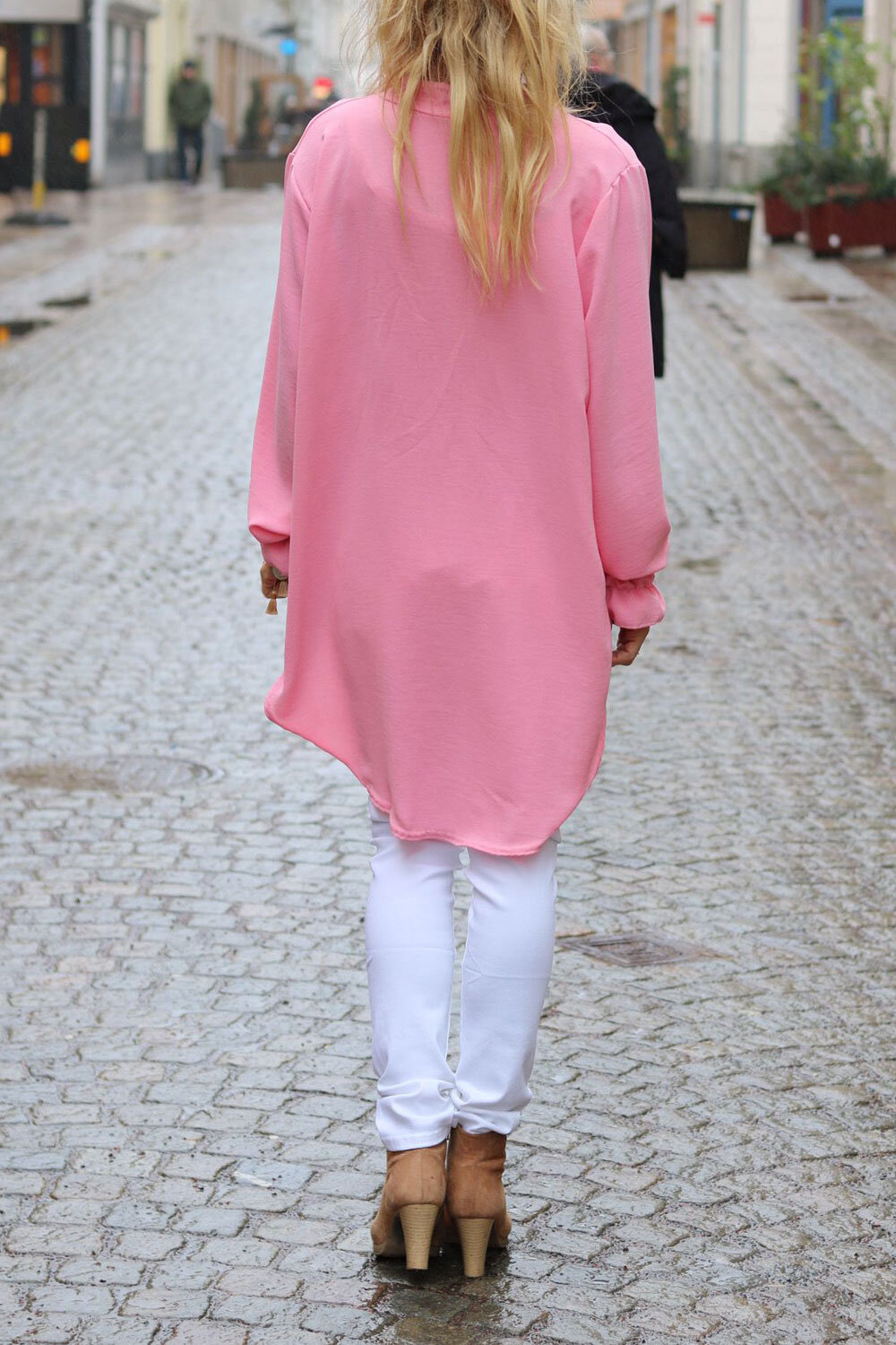 Gabby blouse - Elastic sleeves - Pink - Image 5