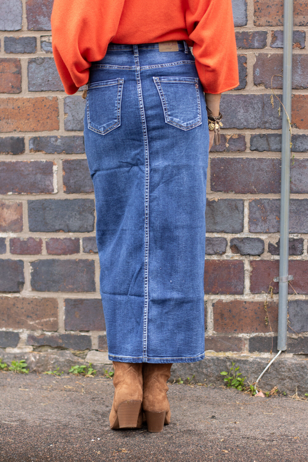 Jeanskjol 82065 - Slits - Denim - Bild 3