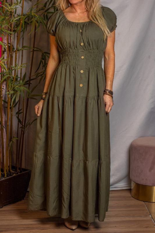 Meja long dress - Armygreen - Image 3