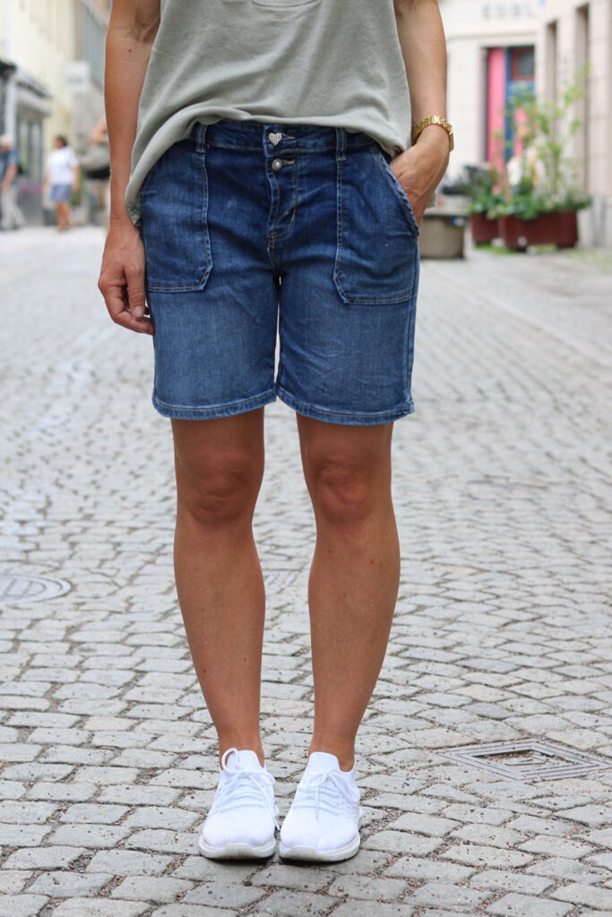 Rea Raka Raka shorts 1892 - Blingknappar - Denim - Fanny Michel