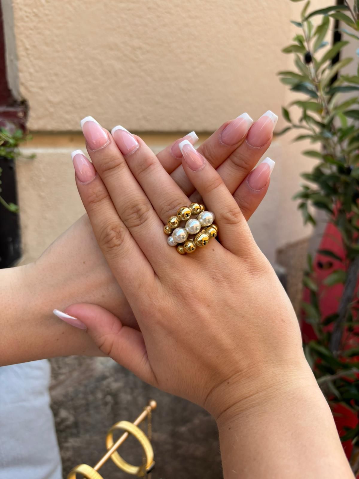 Ring - Pärlor - Guld