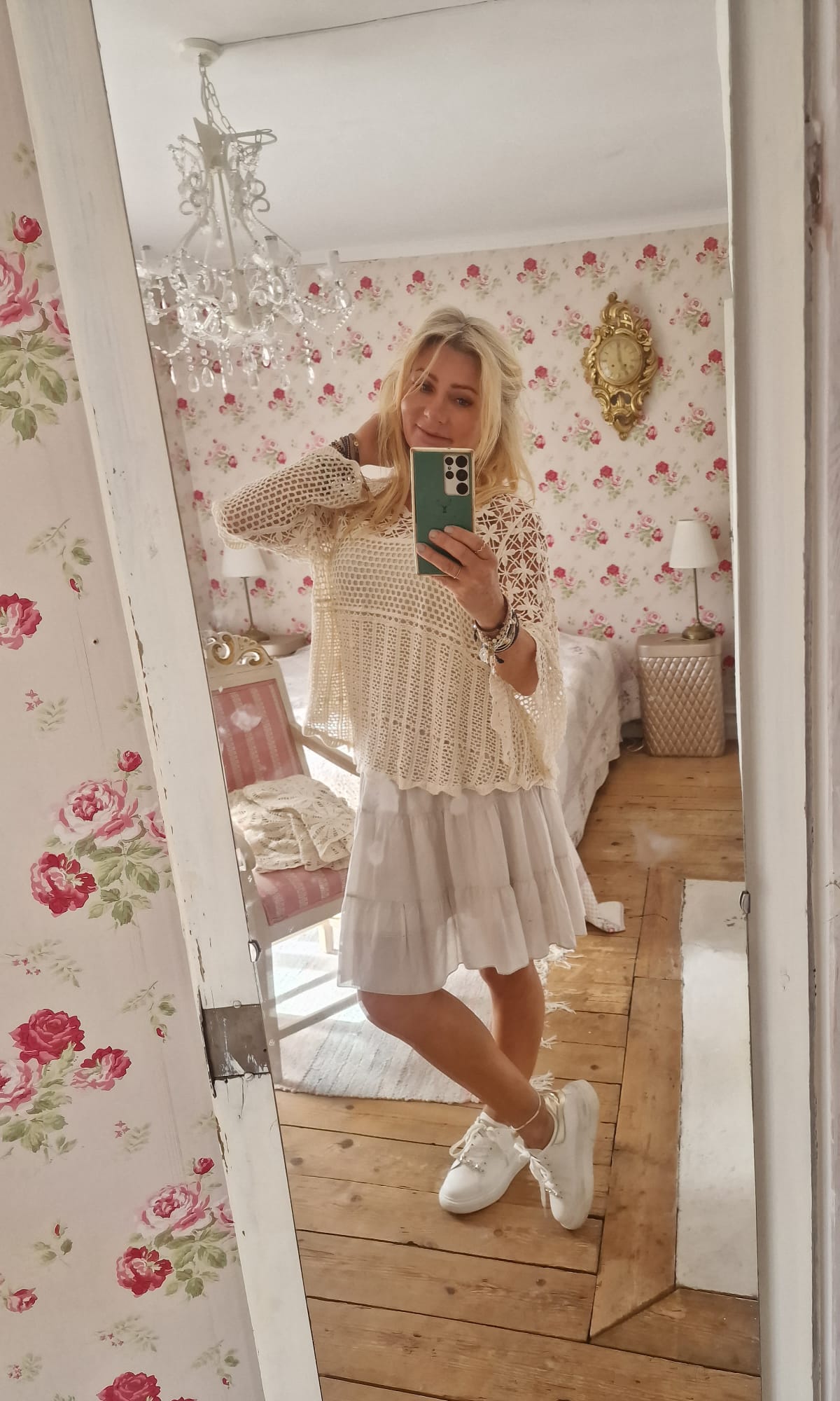 Emily Crochet top - Beige - Image 2