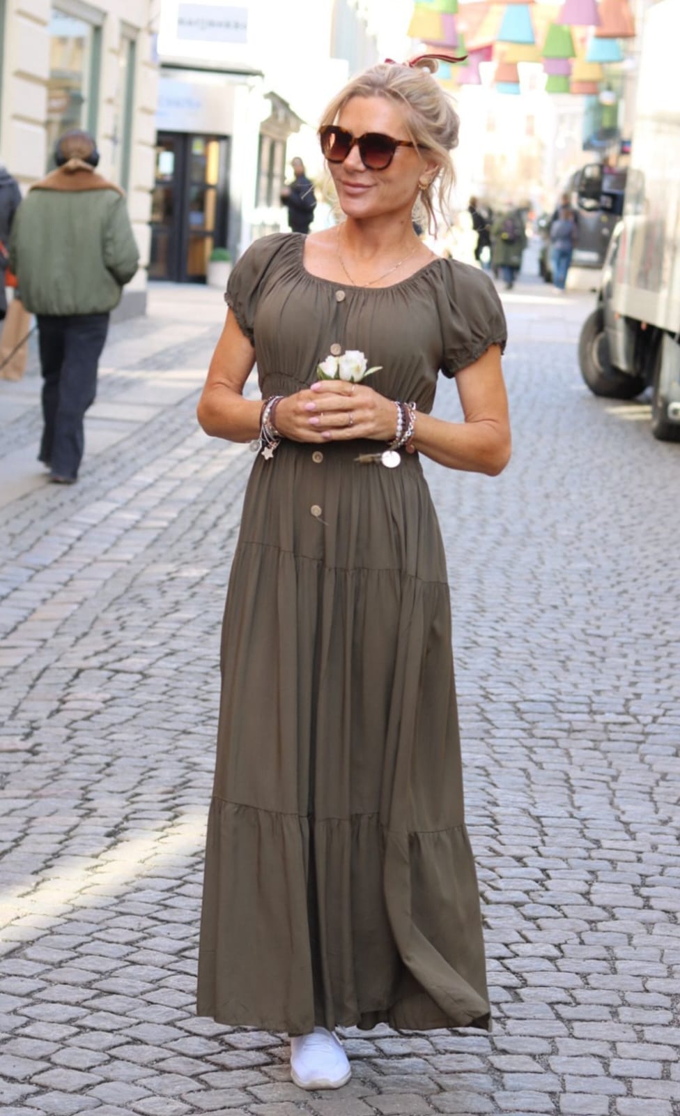 Meja long dress - Armygreen - Image 7