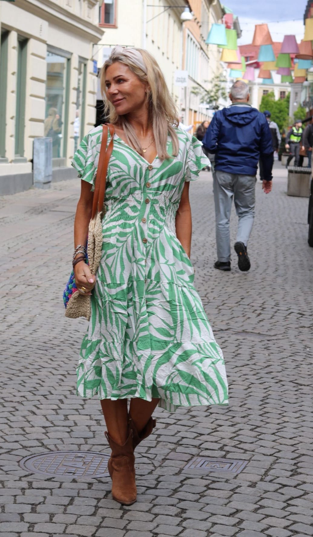 Ester - Patterned dress - Green