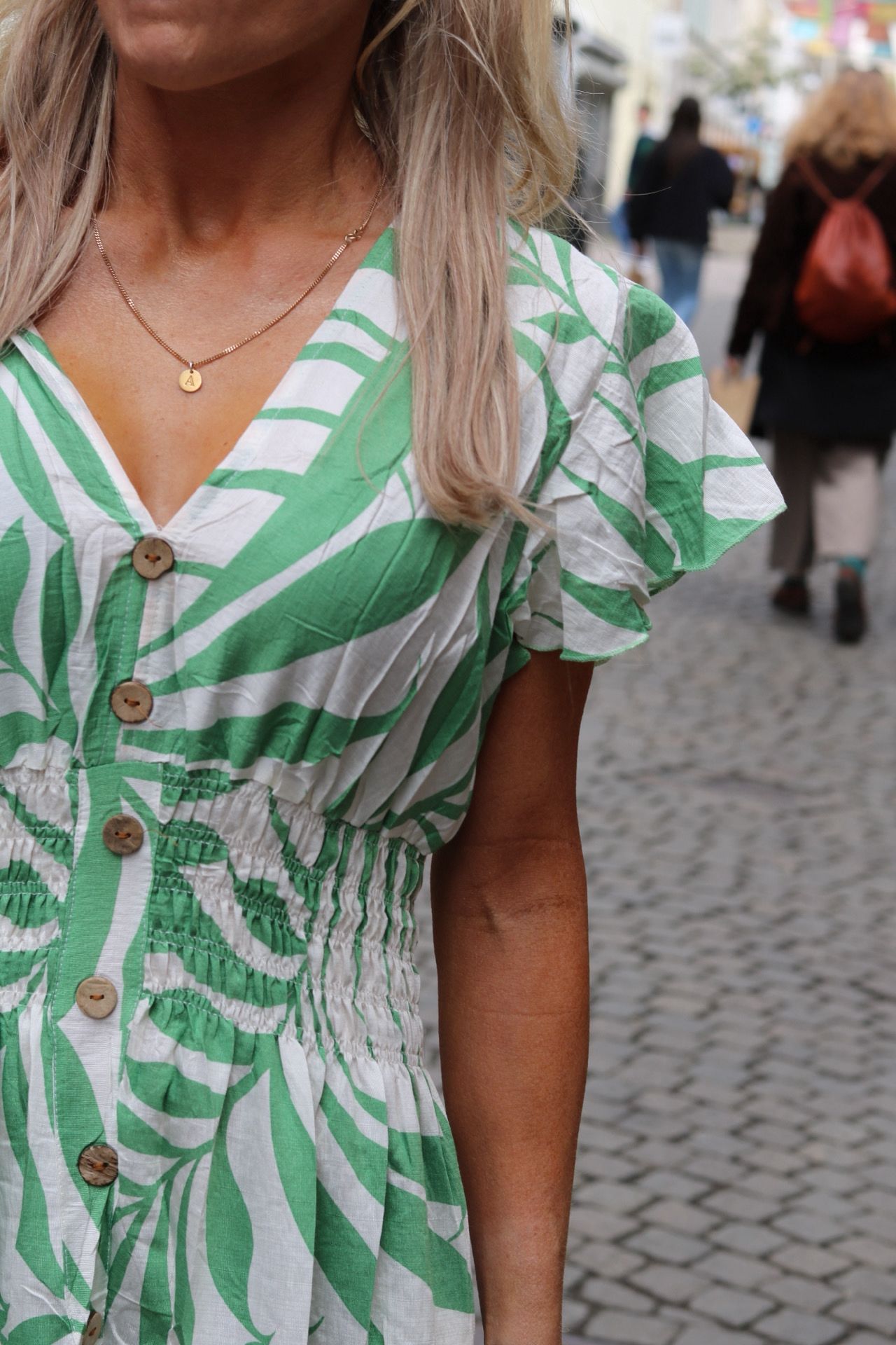 Ester - Patterned dress - Green - Image 2