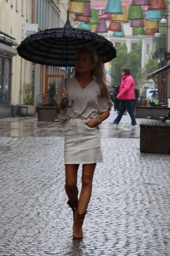 Stella - Topp med knyt - Beige - Bild 5