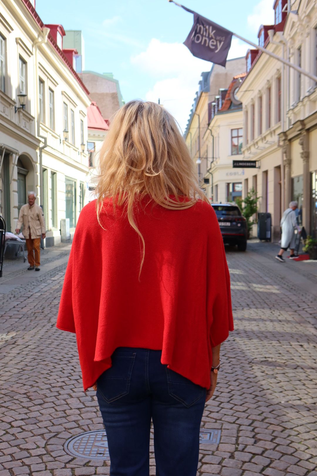 Peggy Knitted short-sleeved sweater - Red - Image 2
