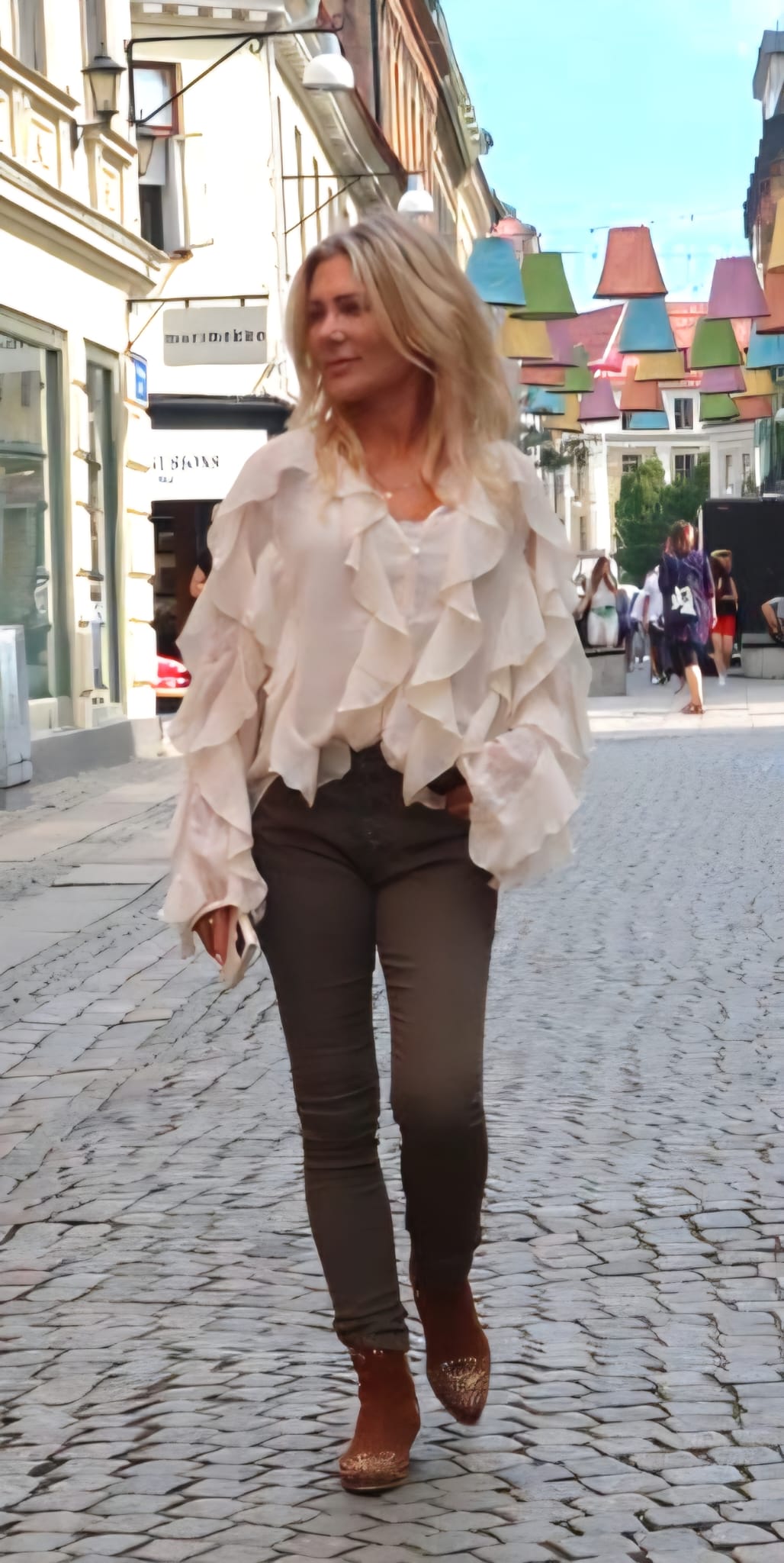 Joggingjeans med knappar - 90109 - Khaki - Bild 8