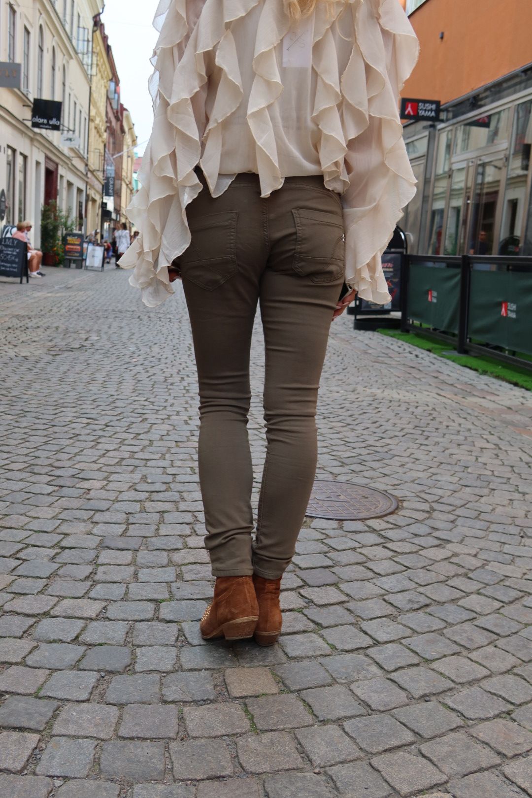 Joggingjeans med knappar - 90109 - Khaki - Bild 3