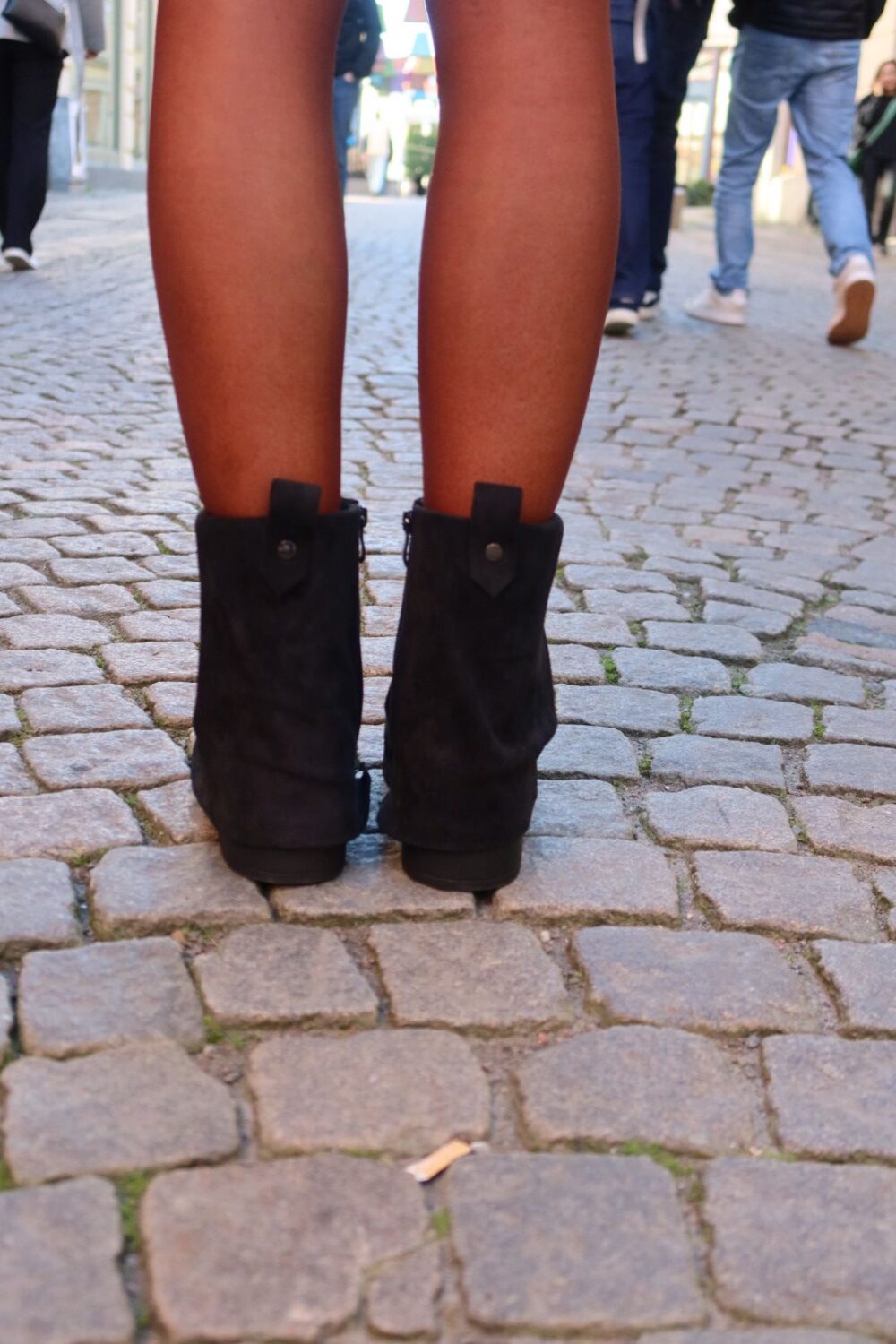 Mockaboots med kappa - Svart - Bild 3