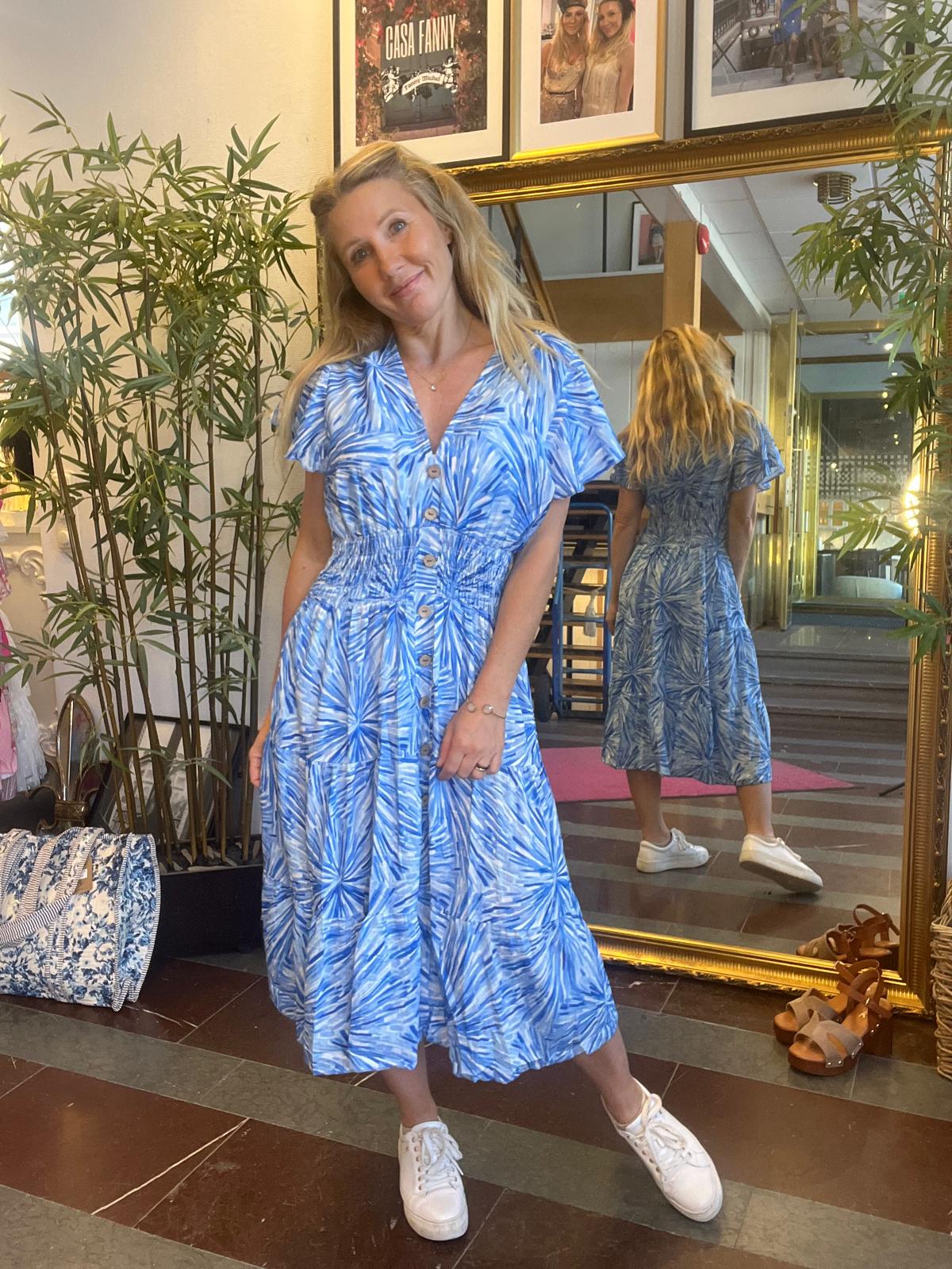 Ester - Klänning - Frill - 429-E15 - Blå - Bild 2
