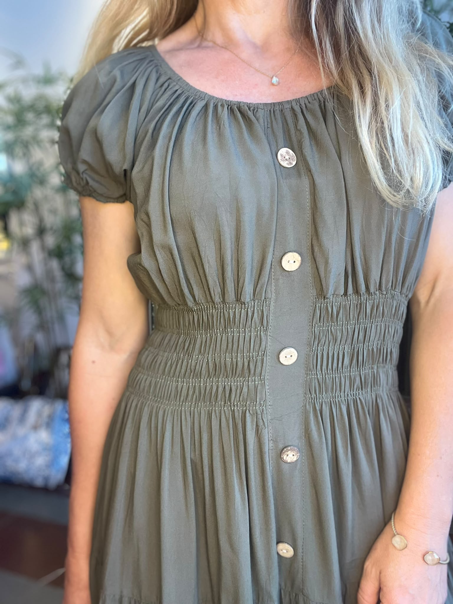 Meja långklänning - Khaki - Bild 5