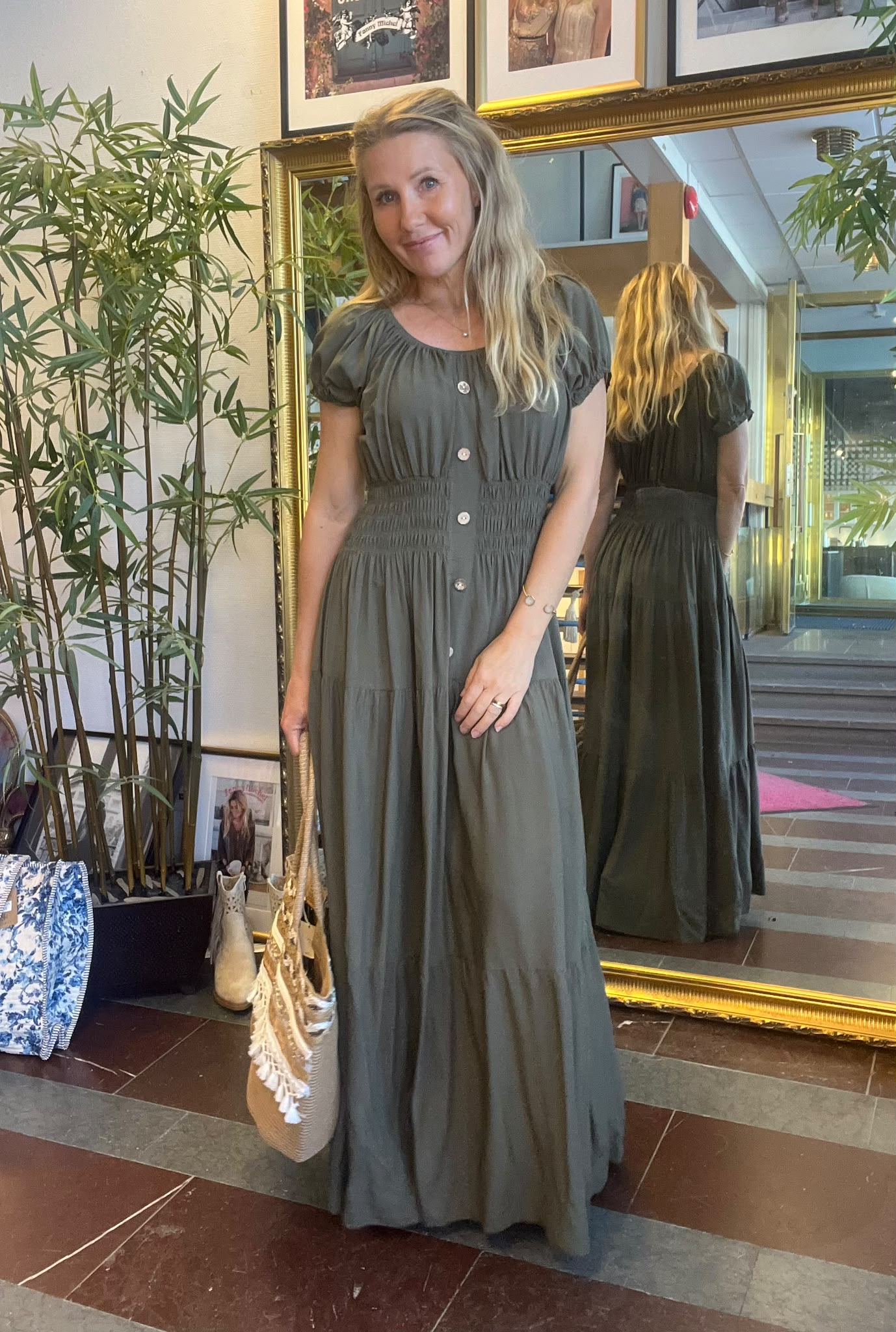 Meja långklänning - Khaki - Bild 3